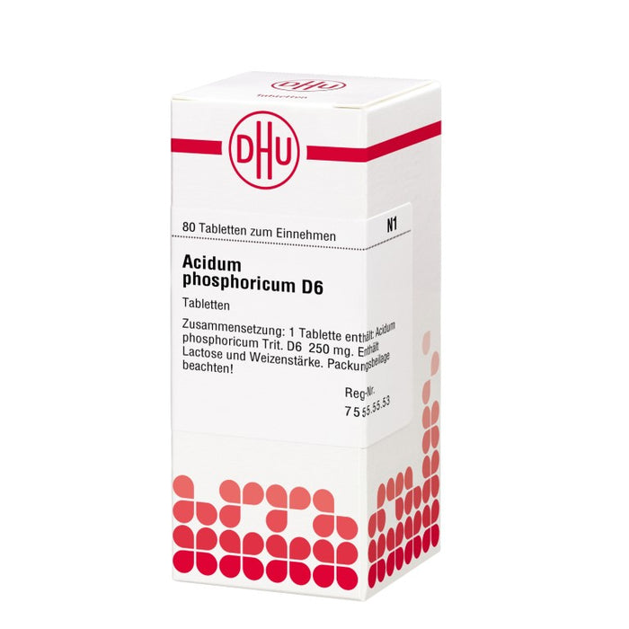 DHU Acidum phosphoricum D6 Tabletten, 80 pc Tablettes