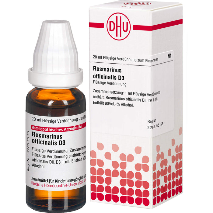 DHU Rosmarinus officinalis D3 Dilution, 20 ml Lösung