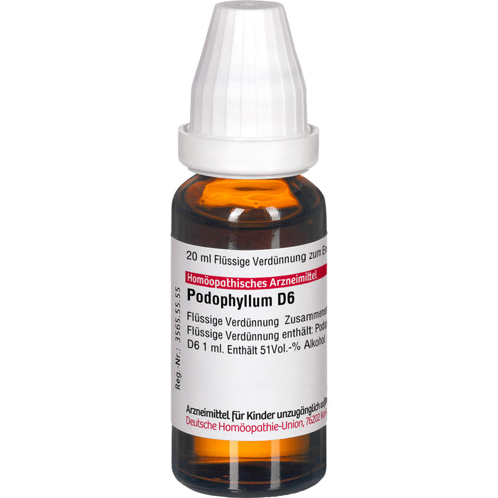 DHU Podophyllum D6 Dilution, 20 ml Lösung