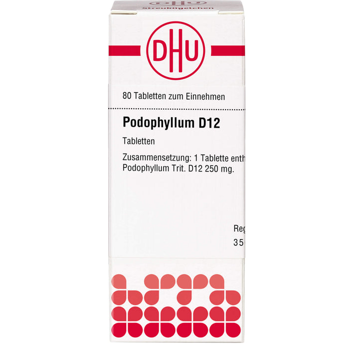 DHU Podophyllum D12 Tabletten, 80 St. Tabletten