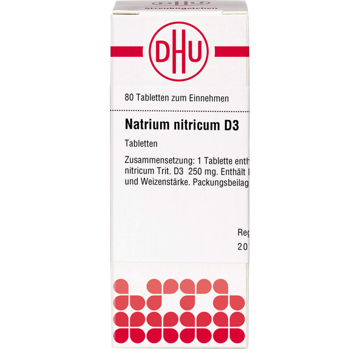 DHU Natrium nitricum D3 Tabletten, 80 St. Tabletten