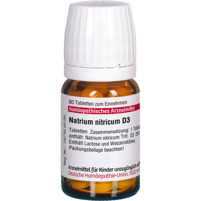 DHU Natrium nitricum D3 Tabletten, 80 St. Tabletten