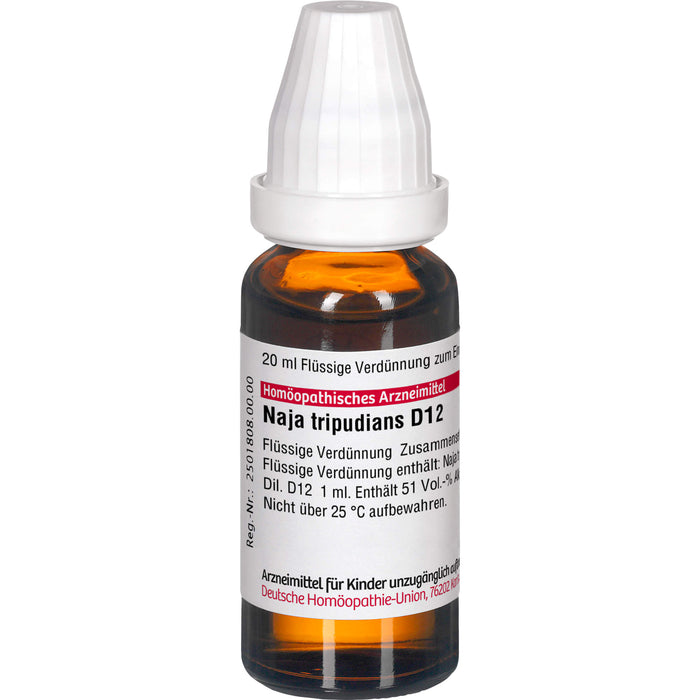 Naja tripudians D12 DHU Dilution, 20 ml Lösung