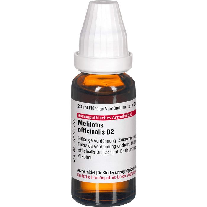 Melilotus officinalis D2 DHU Dilution, 20 ml Lösung