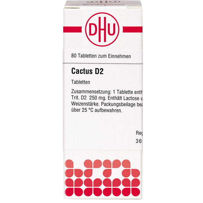 DHU Cactus D2 Tabletten, 80 St. Tabletten