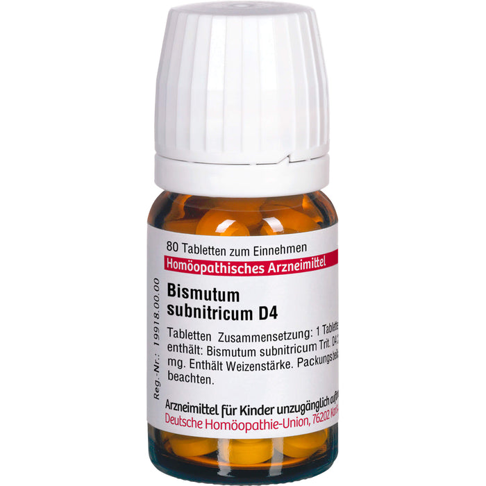 DHU Bismutum subnitricum D4 Tabletten, 80 pcs. Tablets