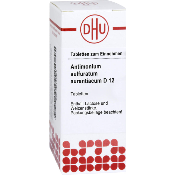 DHU Antimonium sulfuratum aurantiacum D12 Tabletten, 80 pcs. Tablets