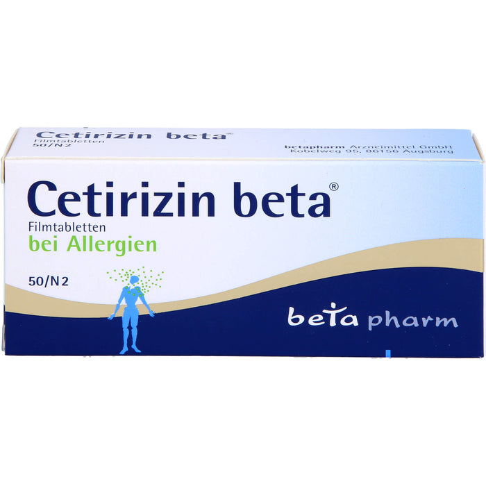 Cetirizin beta Filmtabletten, 50 St. Tabletten