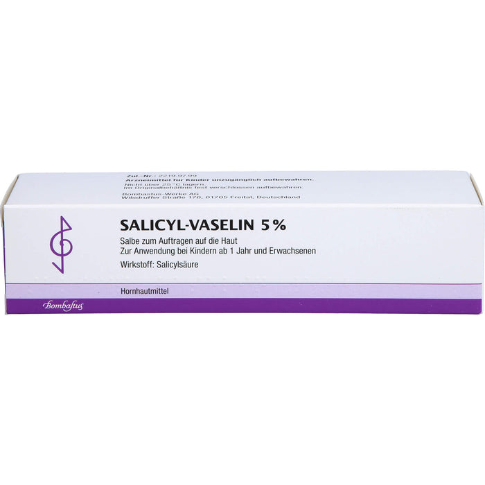 Bombastus Salicyl-Vaselin 5% Salbe, 100 ml Onguent