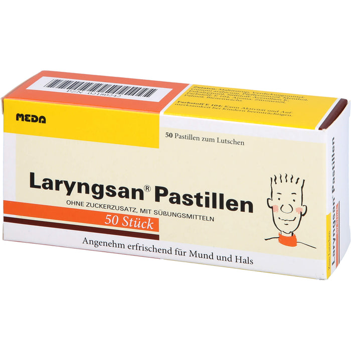 Laryngsan Pastillen erfrischend für Mund und Hals, 50 pc Pastilles