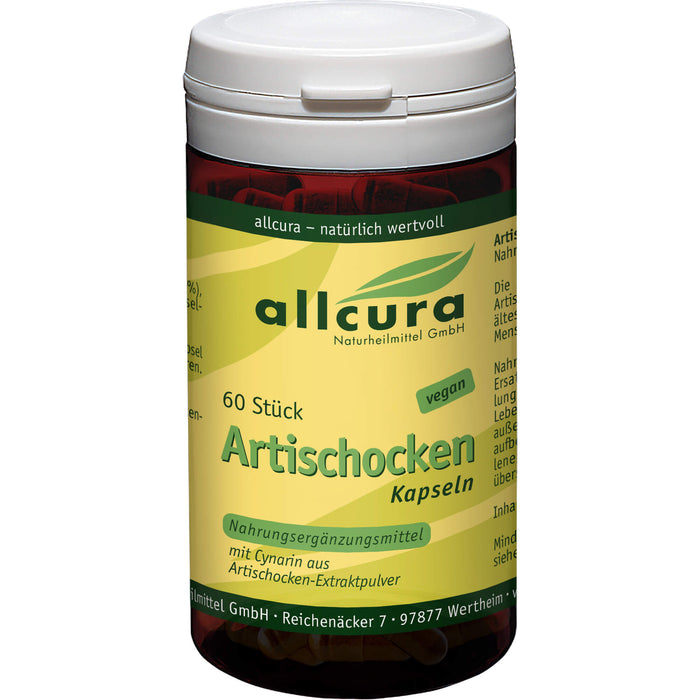 allcura Artischocken Kapseln, 60 pc Capsules