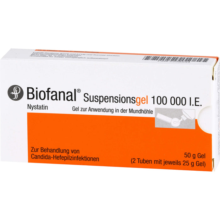 Biofanal Suspensionsgel 100 000 I.E., Gel zur Anwendung in der Mundhöhle, 50 g Gel