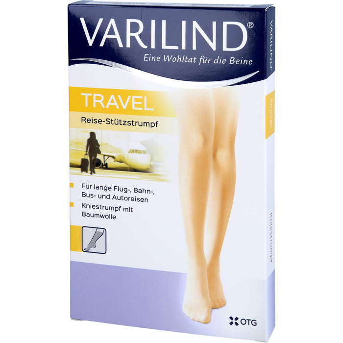 VARILIND TRAVEL Knie Baumwolle anthrazit XS, 2 St