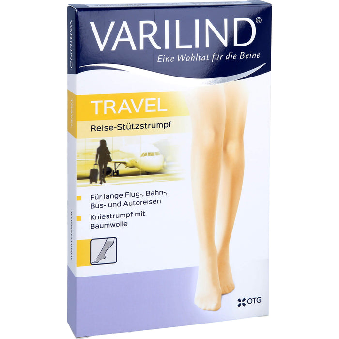 VARILIND TRAVEL Knie Baumwolle anthrazit XS, 2 St