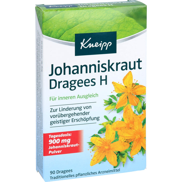 Kneipp Johanniskraut Dragees H für inneren Ausgleich, 90 pc Tablettes