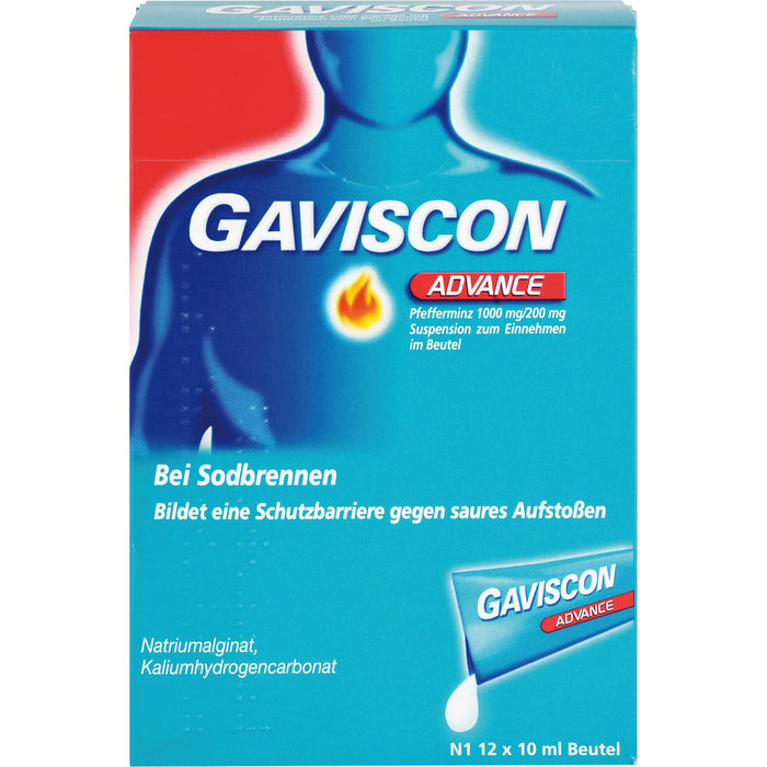 GAVISCON Advance Pfefferminz Suspension, 12 St. Beutel