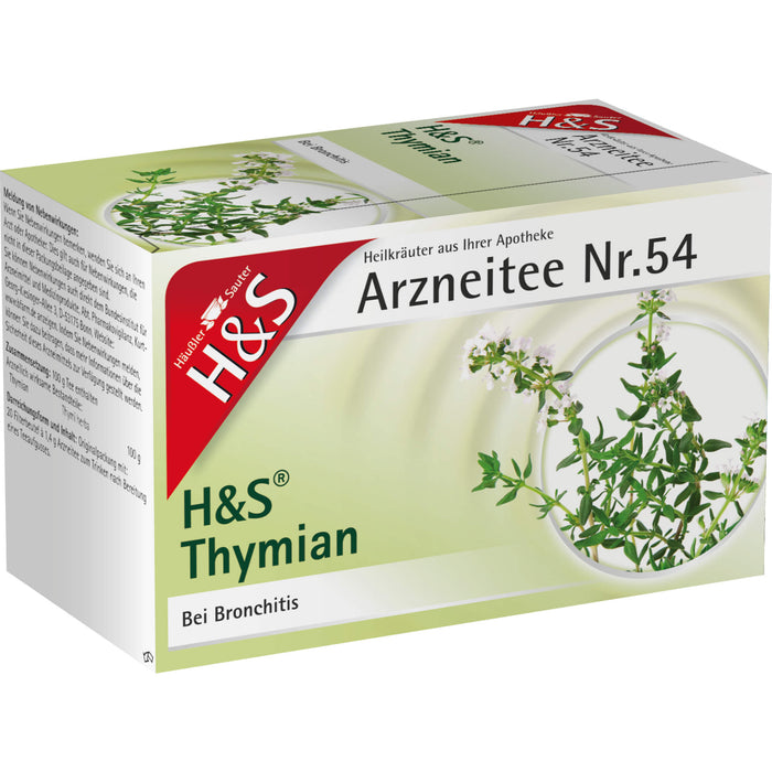 H&S Thymian Arzneitee Nr. 54, 20 pcs. Filter bag