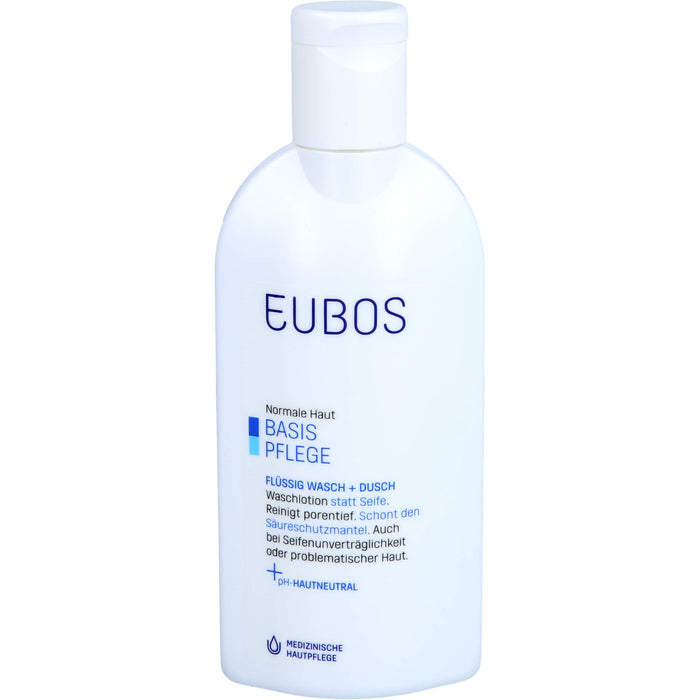 EUBOS FLUESS BLAU UNPARF, 200 ml Solution