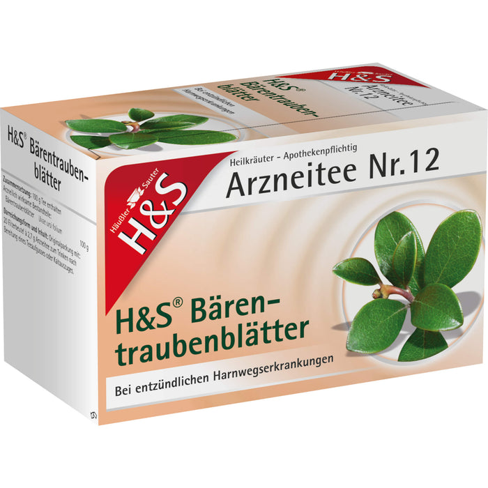 H&S Bärentraubenblättertee Btl., 20X2.7 g FBE