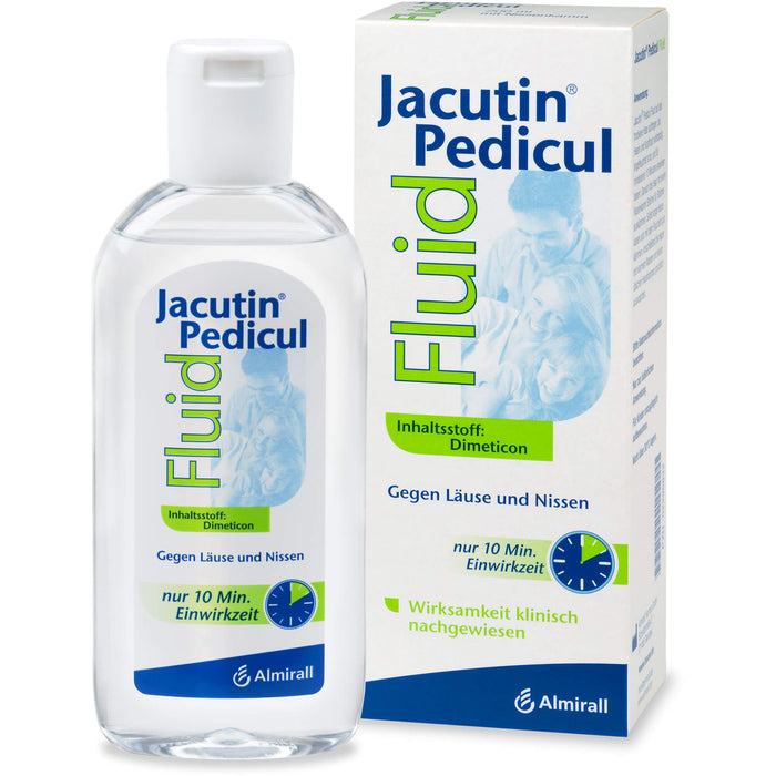 Jacutin Pedicul Fluid mit Nissenkamm gegen Läuse und Nissen, 200 ml Solution