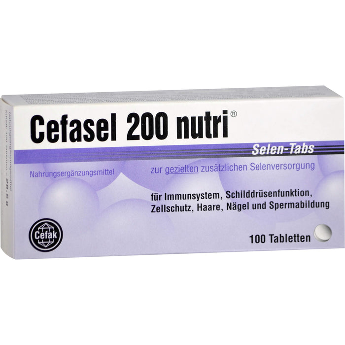 Cefasel 200 nutri Selen-Tabs, 100 pc Tablettes