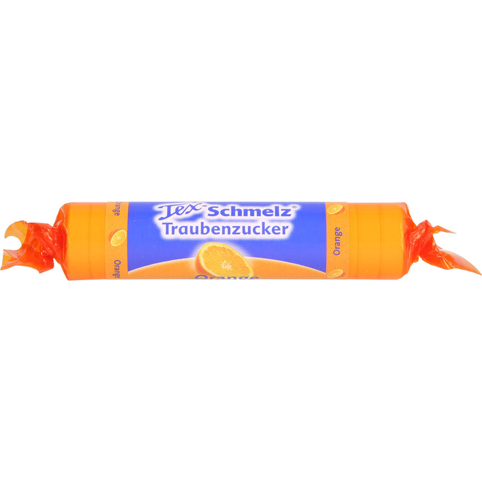 Tex-Schmelz Traubenzucker Orange Bonbons, 33 g Candies