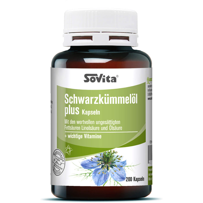 Sovita care SCHWARZKÜMMEL-ÖL PLUS, 200 St WKA