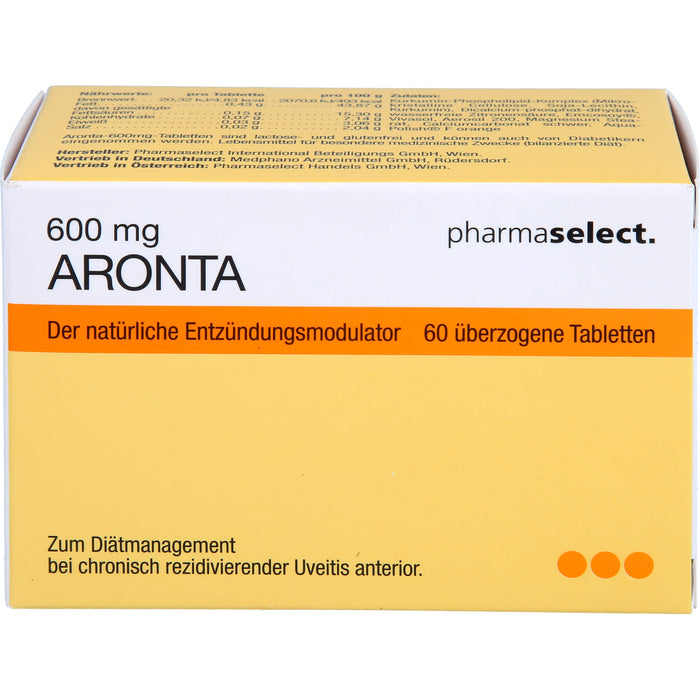 pharmaselect Aronta 600 mg Tabletten Der Entzündungsmodulator, 60 St. Tabletten