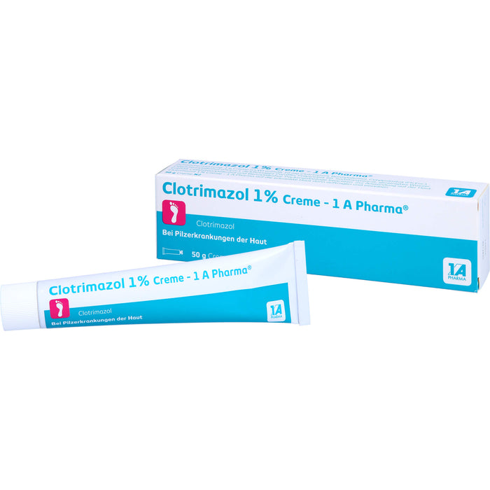 Clotrimazol 1% Creme - 1 A Pharma bei Pilzerkrankungen der Haut, 50 g Cream