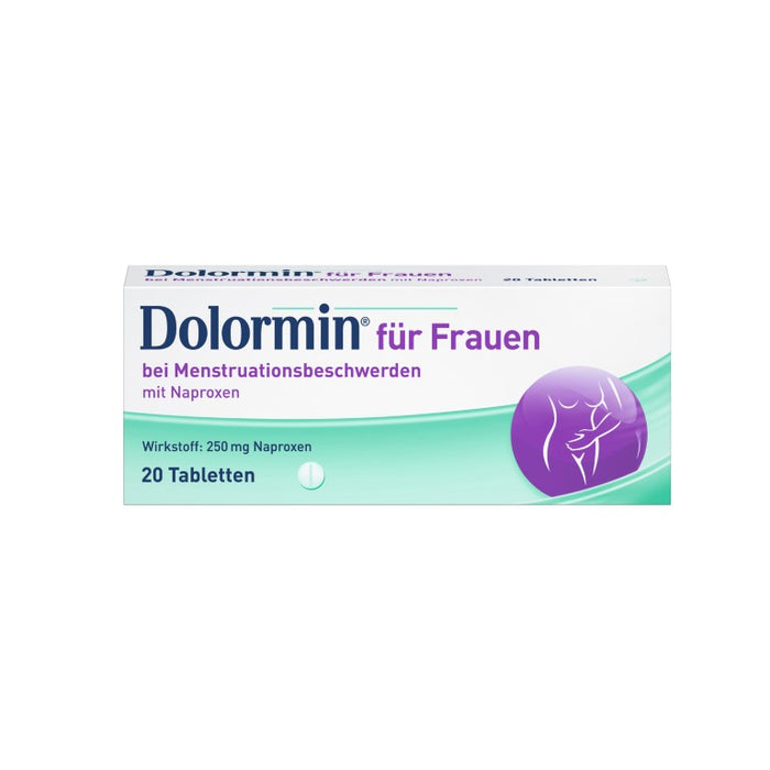 Dolormin für Frauen Tabletten bei Menstruationsbeschwerden, 20 St. Tabletten