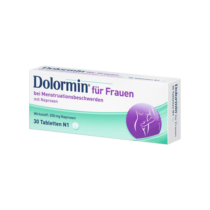 Dolormin für Frauen Tabletten bei Menstruationsbeschwerden, 30 pc Tablettes