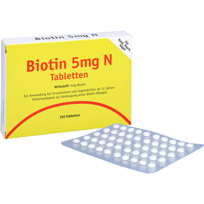 Karl Minck Biotin 5 mg N Tabletten, 150 pcs. Tablets