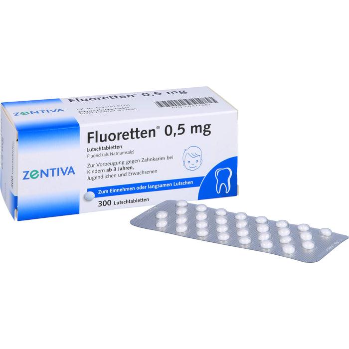 Fluoretten 0,5 mg Lutschtabletten, 300 pcs. Tablets