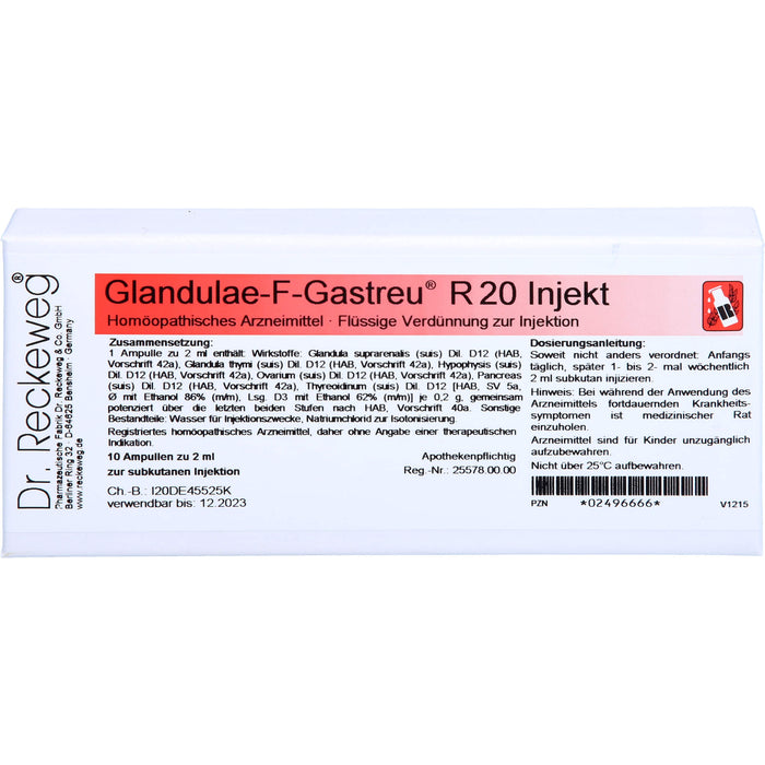 Glandulae-F-Gastreu R20 Injekt, 10X2 ml AMP