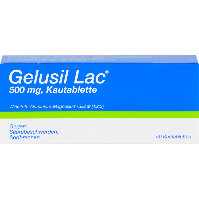 Gelusil Lac Kautabletten gegen Säurebeschwerden, Sodbrennen, 50 pcs. Tablets