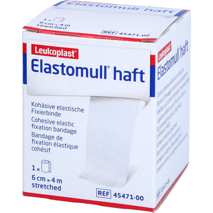 Elastomull haft 6 cm x 4 m kohäsive elastische Fixierbinde, 1 pcs. Pack