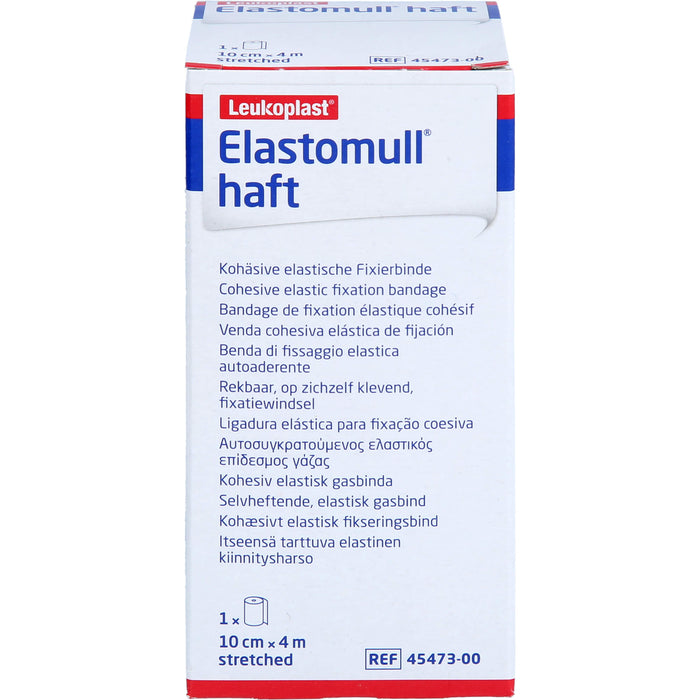 Elastomull haft 10 cm x 4 m kohäsive elastische Fixierbinde, 1 pcs. Bandage