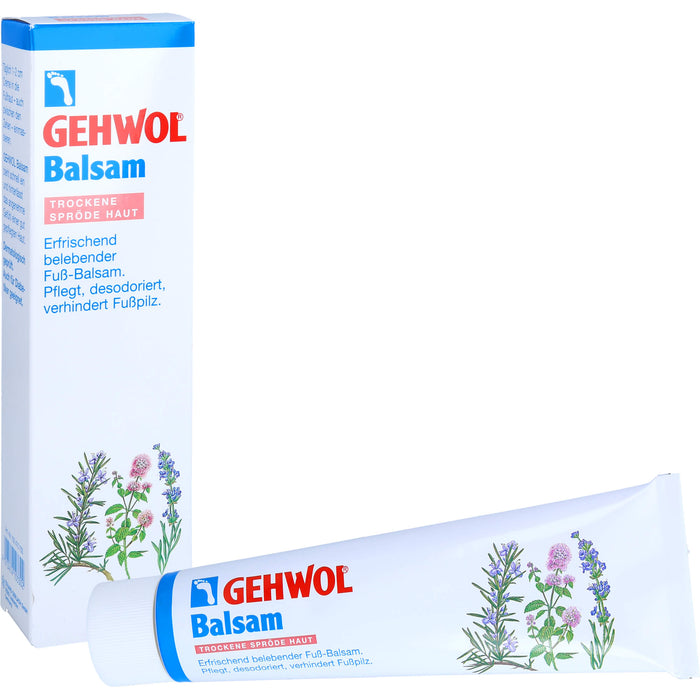 GEHWOL erfrischend belebender Fußbalsam für trockene Haut, 125 ml Cream