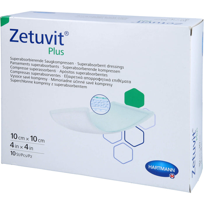 HARTMANN Zetuvit Plus steril 10 x 10 cm, 10 pcs. Compresses