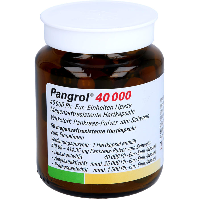 Pangrol 40000 Kapseln Verdauungsenzyme, 50 pc Capsules