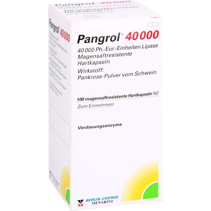 Pangrol 40000 Kapseln Verdauungsenzyme, 100 pcs. Capsules