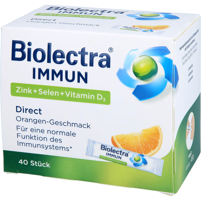 Biolectra Immun Zink + Selen + Vitamin D3 direct Micro-Pellets, 40 pc Sachets