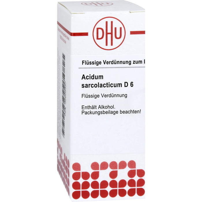 DHU Acidum sarcolacticum D6 Dilution, 20 ml Lösung