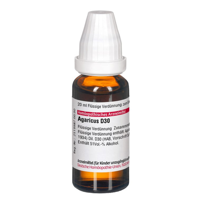 DHU Agaricus D30 Dilution, 20 ml Lösung