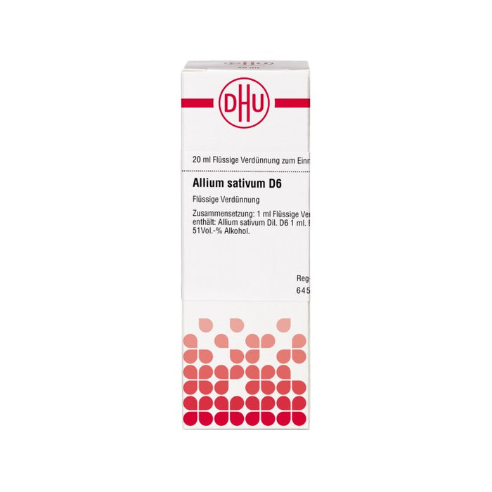 DHU Allium sativum D6 Dilution, 20 ml Lösung