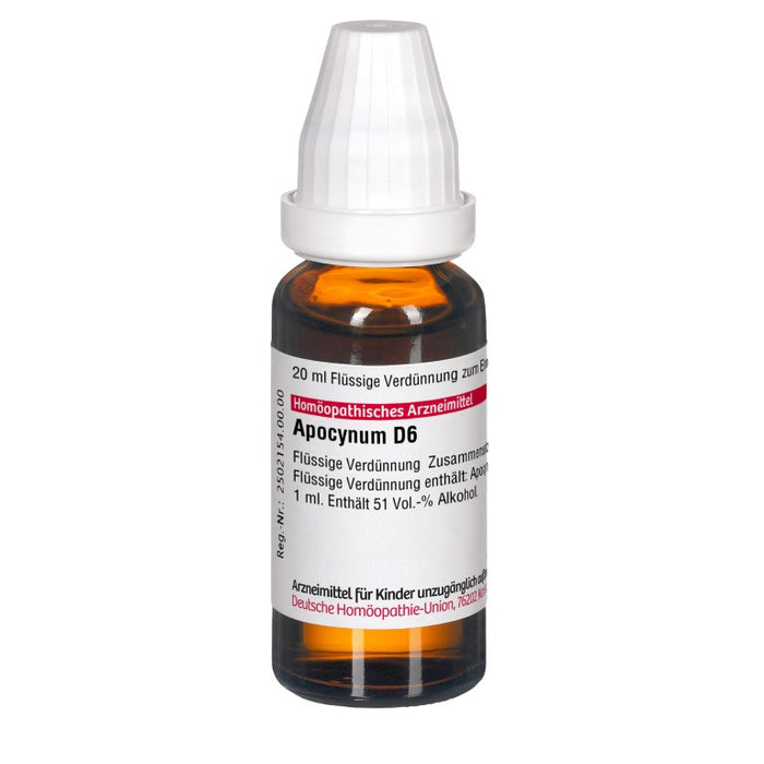 Apocynum D6 DHU Dilution, 20 ml Lösung