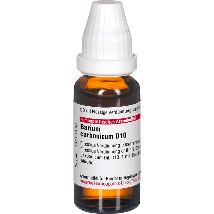 Barium carbonicum D10 DHU Dilution, 20 ml Lösung