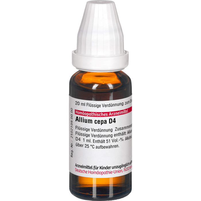 DHU Allium cepa D4 Dilution, 20 ml Lösung