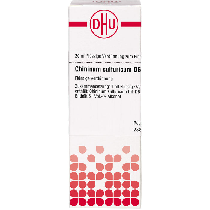 Chininum sulfuricum D6 DHU Dilution, 20 ml Lösung