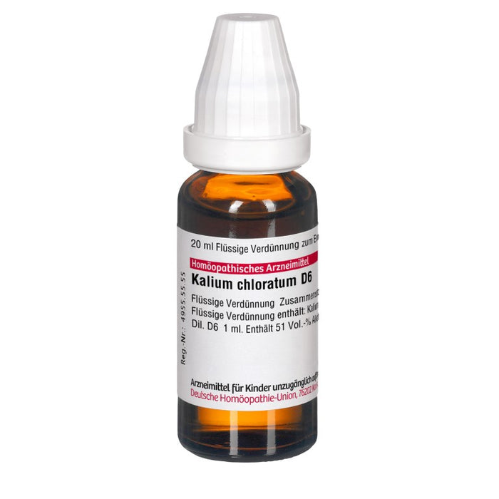 DHU Kalium chloratum D6 Dilution, 20 ml Lösung